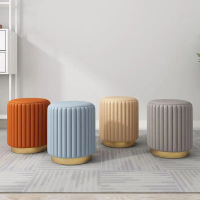 kursi sofa stool bulat minimalis