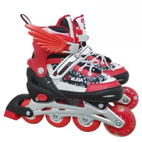 兒童成人直排輪滑鞋可調溜冰鞋旱冰鞋PU輪滑初學伸縮速滑