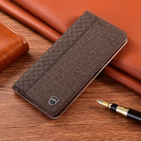 For Vivo X50 X50e X60 X60T X60s X70 X80 X90 Pro Plus Lite Luxury Cloth Leather Magnetic Flip Phone Case With KickStand Cover