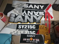รถขุดสติ๊กเกอร์ Sany SY215C-9อุปกรณ์เสริมในรถยนต์ทั้งหมดกันน้ำโลโก้รถ