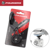 FOURIERS Bicycle Computer Holder Mount for MTB Road Bike 31.8mm Compatible With MIO Garmin Bryton GoPro Speedometer HA-GAMPR12