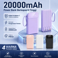 20000mAh Kapasiti Besar Sel Dalam 4 Palam Kabel dan Lampu Suluh Kecemasan Cas 22.5W Pengecasan Panta