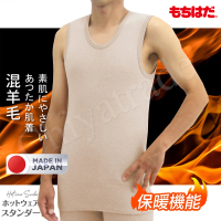 HOT WEAR 日本製 機能高保暖 輕柔裏起毛羊毛無袖背心-衛生衣背心 發熱衣 男(M-LL)