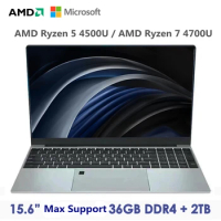 AKPAD Max Ram 36GB Rom 2TB SSD Metal Computer 5G Wifi Bluetooth AMD Ryzen 5 4500U 7 4700U Windows 10 11 Pro Gaming IPS Laptop