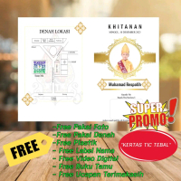 (Harga per 100pcs) Undangan khitanan sunatan elegan