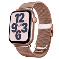 milanese Loop Band for apple watch Strap Ultra 49mm 45mm 44mm 41mm 40mm Metal Wristband bracelet iwatch series 3 4 5 6 7 8 9 SE