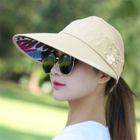 [2]Golf Sun Cap Women UPF 50 UV Protection Wide Brim Beach Sun Hat Visor Hats For Women Wife Girls Gift Uulticolor Fashion[2]