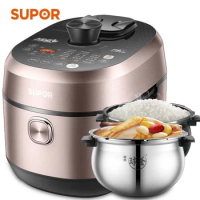 instant pot Supor pressure cooker Pot 220V 5L Rice Cooker intelligent 2200W IH Double inner pot multifunctional electric cooker
