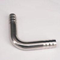 Fit for 19mm /D Hose Barbed 304 Stainless Steel Sanitary 90 Degree Elbow Pipe Fitting Connnector
