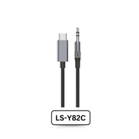 LDNIO KABEL JACK LS-Y82C TYPE-C TO 3.5MM AUDIO AUX PONSEL SPEAKER CABLE LENGHT 2 METER ALUMUNIUM LC-