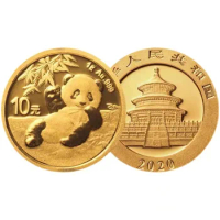 2020 China Panda Gold Commemorative Coin Real Original 1 Gram Au.999 10 Yuan UNC