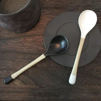 Creative Ceramic Spoon Kitchen Cooking Tableware Family Diet Stirring Ice Cream Dessert Utensils Kitchen Tools