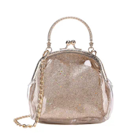 Women Handbags Transparent Hologram Laser Bags Jelly Chain Women Messenger Bags Phone Bag Waterproof Multifunction Bag
