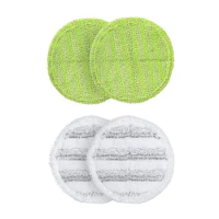 4pcs Microfiber Pads Cloth Rotating Accessories Reusable Replaceable Wipes Spin Mop Double Head Sweeper Durable Tools