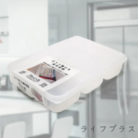 【一品川流】 日本製可直立冷凍保存盒-6分格-450ml-3入