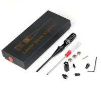 Red Dot Laser Boresighter Bore Sighter Kit for Hunting .22 to .50 Caliber Rifles