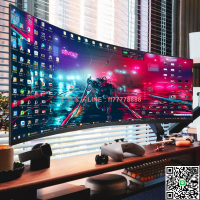 【千羽家居】32英寸曲面液晶144HZ顯示器2K電腦27電競游戲165HZ高清顯示屏幕24