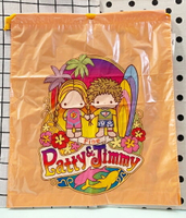 【震撼精品百貨】彼得&amp;吉米Patty &amp; Jimmy 塑膠束口提帶縮口背袋-橘色衝浪*48002 震撼日式精品百貨
