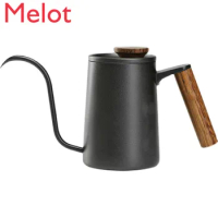 American Narrow-Mouth Pot Stainless Steel Hand Wash Pot Long Mouth Drip Type Hanging Ear Household Coffee Pot Free Shipping