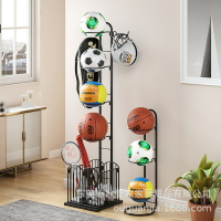 客廳籃球多層置物架 碳鋼落地置物架排球足球兒童玩具收納架 現貨