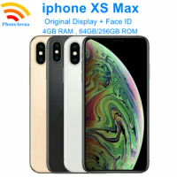 90% New Apple iPhone XS Max 64GB 256GB ROM Original Super Retina OLED 6.5 Inch Face ID NFC 4G LTE