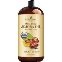 Handcraft Blends USDA Organic Jojoba Oil | Cold-Pressed | 8 Fl Oz | 100% Pure &  | for Hair  & | Pre