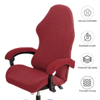 Breathable Gaming Chair Cover Thickened Elastic Gaming Chair Cover with Zipper Closure Protection for Computer Office Seat
