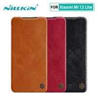 for Xiaomi Mi 12 Lite Case Nillkin Qin Series PU Leather Flip Case for Xiaomi Mi12 12S Pro Cover