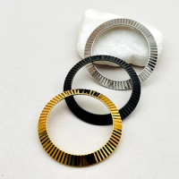 Mod 41mm Gold Silver Black Wave Watch Cases Bezel Ring Fits Seiko SKX007 SKX009 SKX011 SRPD Watch Repair Replace Parts