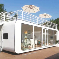 Luxury Premium Design Prefabricated Housing Living Mobile Insulated Prefab Villa Container House Apple Cabin