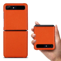 Genuine Leather Back Cover For Samsung Galaxy Z Flip 2020 Protection Cases for Galaxy Z Flip