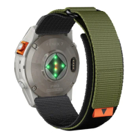 uhgbsd Sport Nylon Watch Band Strap For Garmin Fenix 7X 7 Pro 6 6X 5X/Epix Gen 2 51 47mm QuickFit 22mm 26mm Bracelet Accessories