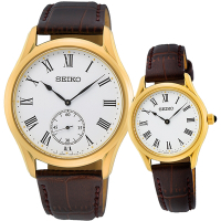 SEIKO精工 CS 城市情侶手錶 對錶 母親節禮物 送禮推薦(SRK050P1+SWR072P1)