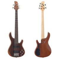 Active Pickup 5 String Electric Bass Guitar 43 Inch Solid Okoume Wood Body High Gloss Finish Bass Guitar