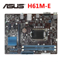 ASUS H61M-E 100% Original Motherboard DDR3 16G H61ME LGA 1155 For Intel H61 Desktop Mainboard PCI-E X16 Systemboard VGA Used