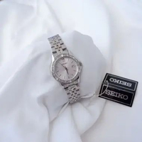 Seiko Ladies Silver Dial Swarovski