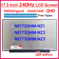 17.3 inch 240Hz Laptop LCD Screen NE173QHM-NZ1 NE173QHM NZ2 NZ3 For ASUS ROG Strix G17 G713 G733 FA707 Replacement Display Panel