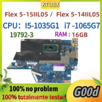 UMA 19792-3.For Lenovo Ideapad Flex 5-15IIL05/5-14IIL005 Laptop Motherboard, with CPU I5-1035G1 i7 1065G7 8GB RAM.100% test OK