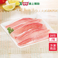 台灣鯛魚腹片25包/箱(400g±5%/包)【愛買冷凍】