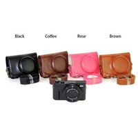 Camera Bag PU Case for Canon PowerShot G7X Mark II G7XII Digital Camera (Incompatible with G7X)