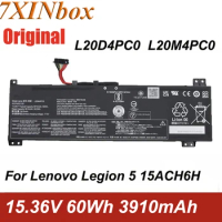 L20D4PC0 L20M4PC0 Laptop Battery 15.36V 3910mAh Original For Lenovo Legion 5 15ACH6H IdeaPad Gaming 3 15ACH6 Series L20C4PC0