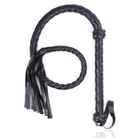 121CM Supply Premium Horse Whip for Horse Training, PU Leather Whip,Handle with Wrist Strap