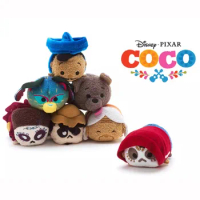 Disney Tsum Tsum Pixar Movie Coco Plush Toys Dolls MiG Hector Coco Stuffed Toys Bag Ornaments Birthday Present Gift for Girls