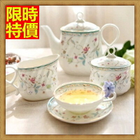 下午茶茶具含茶壺咖啡杯組合-2人簡約歐式高檔骨瓷茶具5色69g55【獨家進口】【米蘭精品】