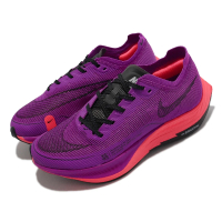 【NIKE 耐吉】慢跑鞋 W ZoomX Vaporfly Next% 2 女鞋 氣墊 競速路跑 紫 橘紅(CU4123-501)