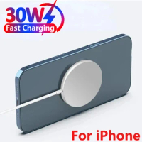 30W Fast Charging Original Magnetic Wireless Charger Device For iPhone 15 14 13 12 Pro Max Mini USB C Plus XR X XS MAX Airpods