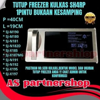 tutup freezer kulkas sharp 1pintu buka samping original BR