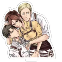 Attack on Titan Game Hanji Zoe Levi Ackerman Erwin Smith Acrylic Stand Doll Anime Figure Model Plate Cosplay Toy for Gift