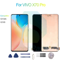 For VIVO X70 Pro Screen Display Replacement 2376*1080 V2134A, V2105 For VIVO X70 Pro LCD Touch Digitizer