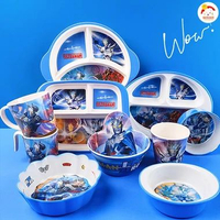 Disney Original Mangkok Piring Gelas Melamin Anak Karakter Ultraman AT3-HandleCupWithLid